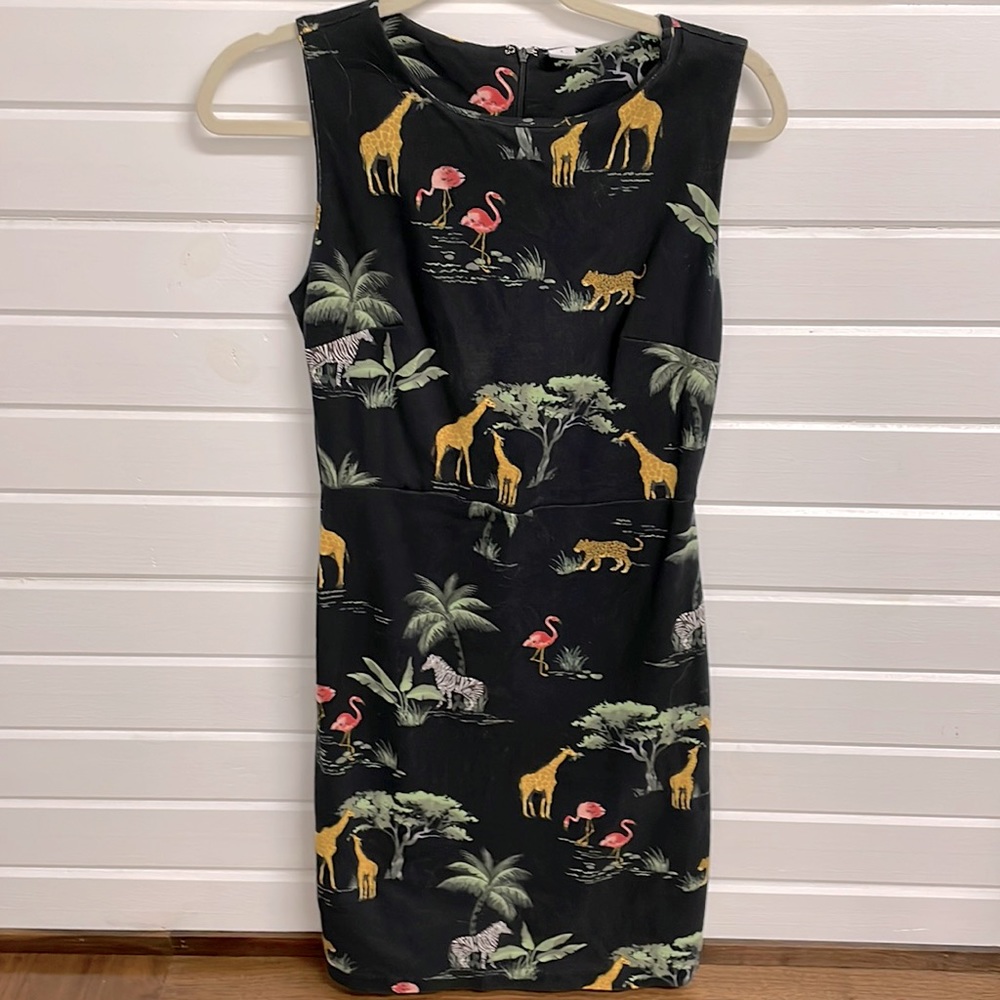 Animal print dress